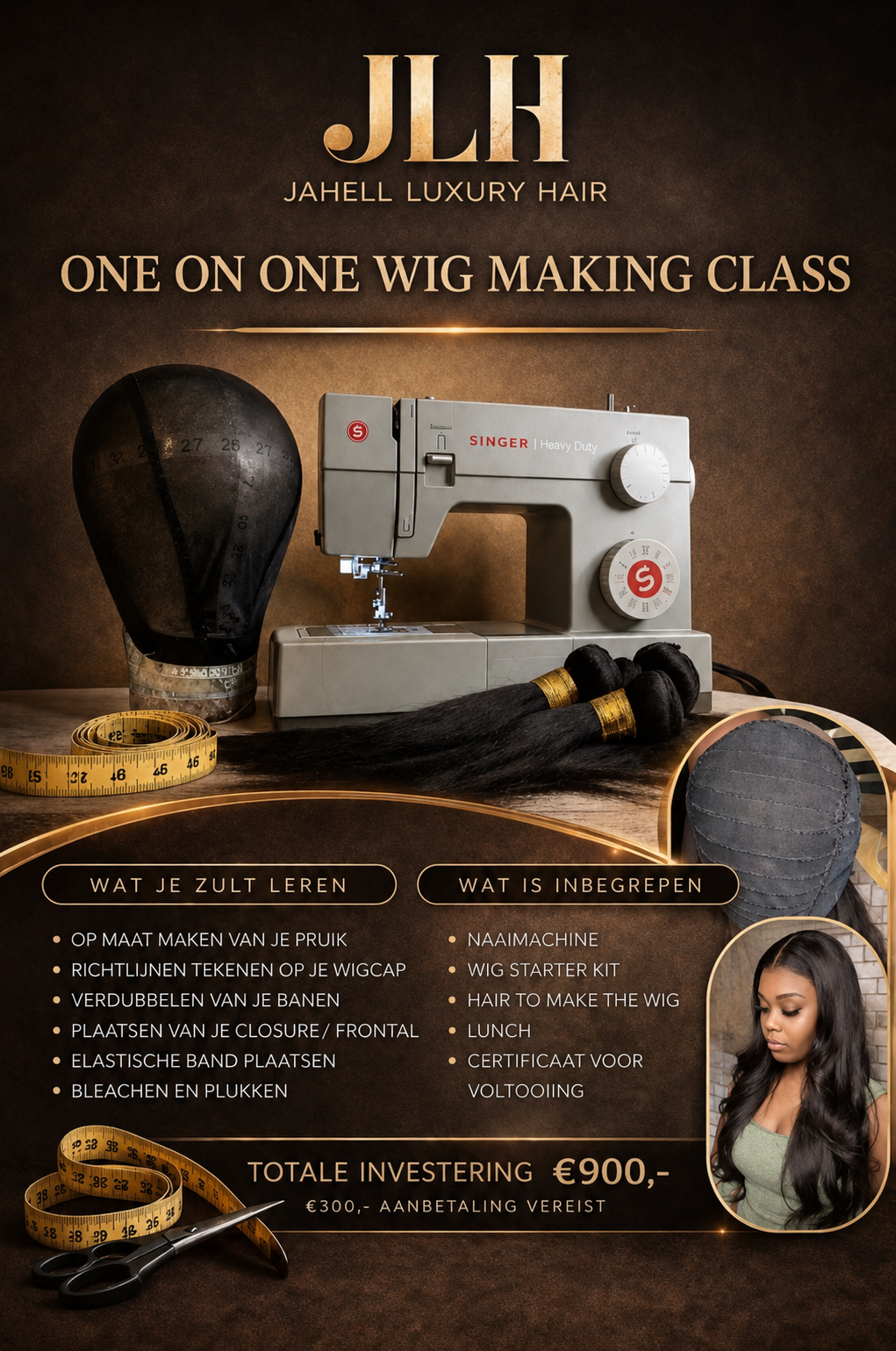 JLH SEWIN MACHINE WIG MAKING