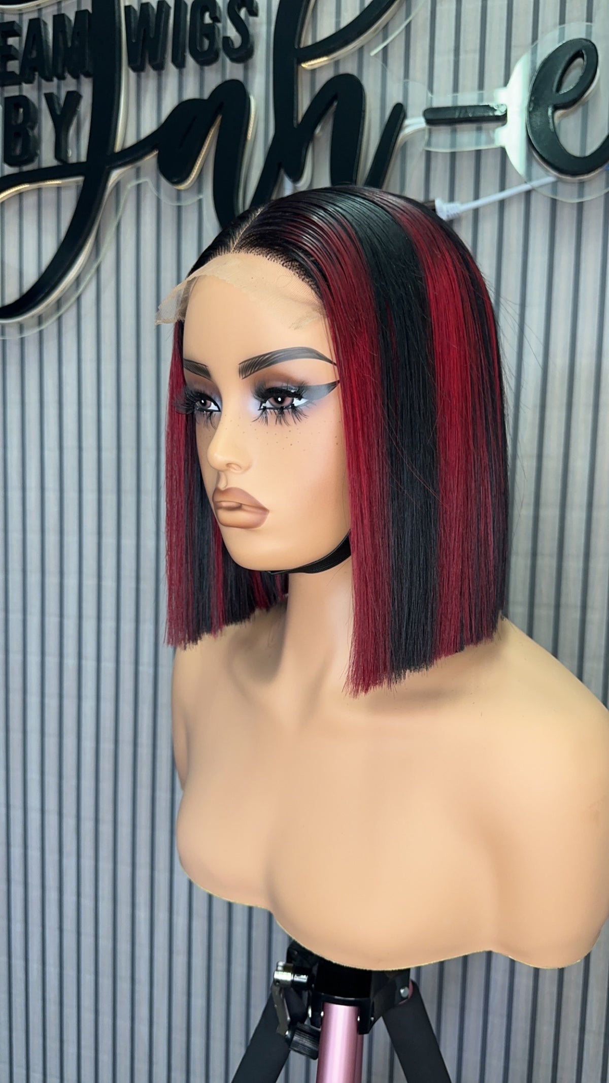 Redish raw wig
