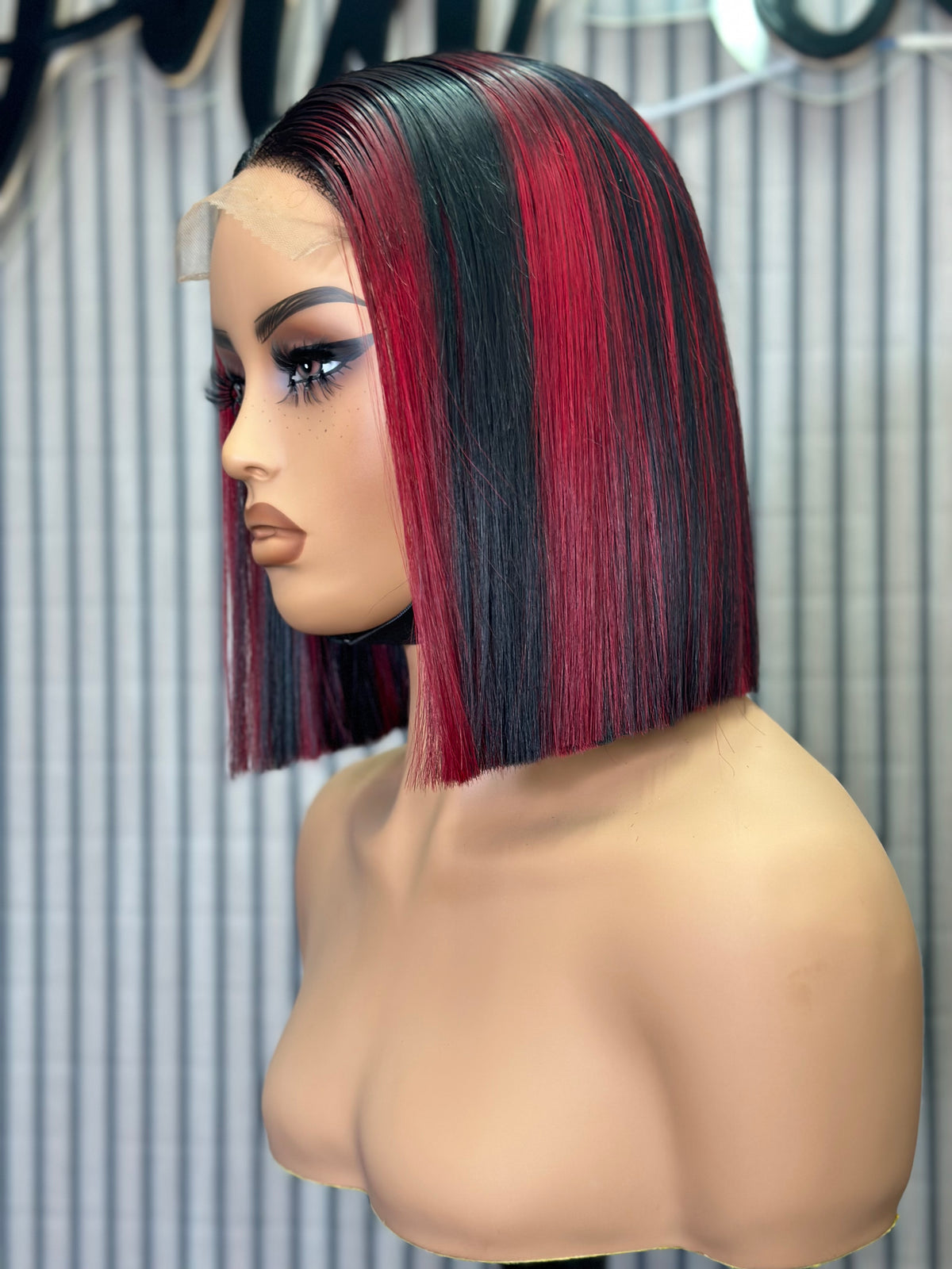 Redish raw wig