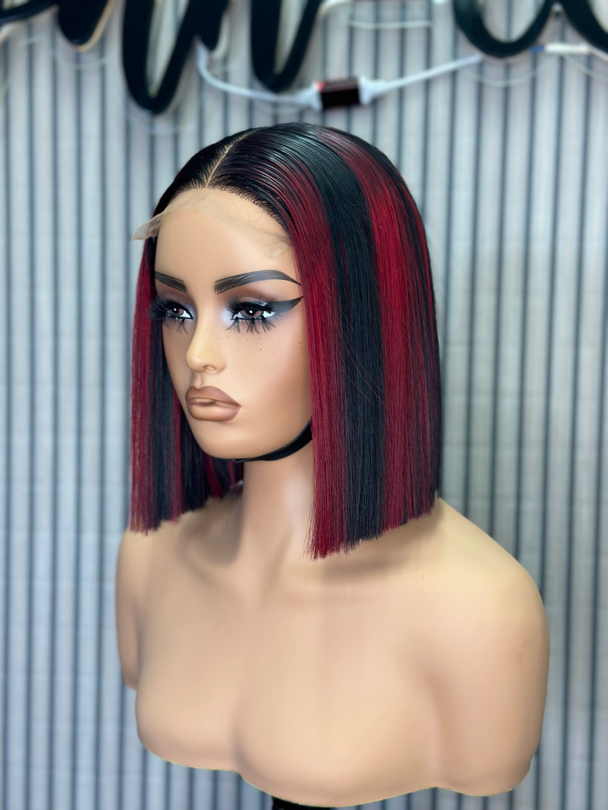 Redish raw wig