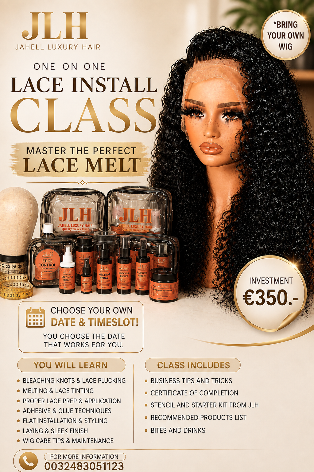 JLH LACE INSTALL CLASS ONE ON ONE