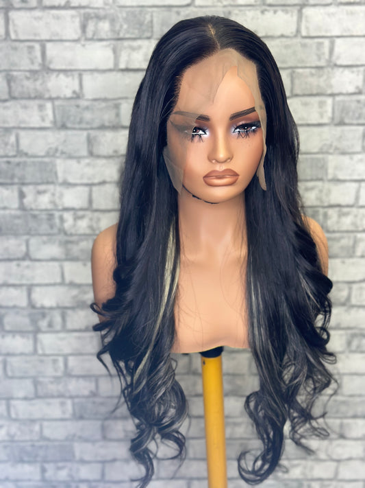 highlighted wig 20 inch